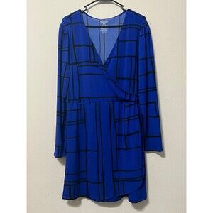 Nine West Women’s Wrap Dress Size XXL Royal Blue